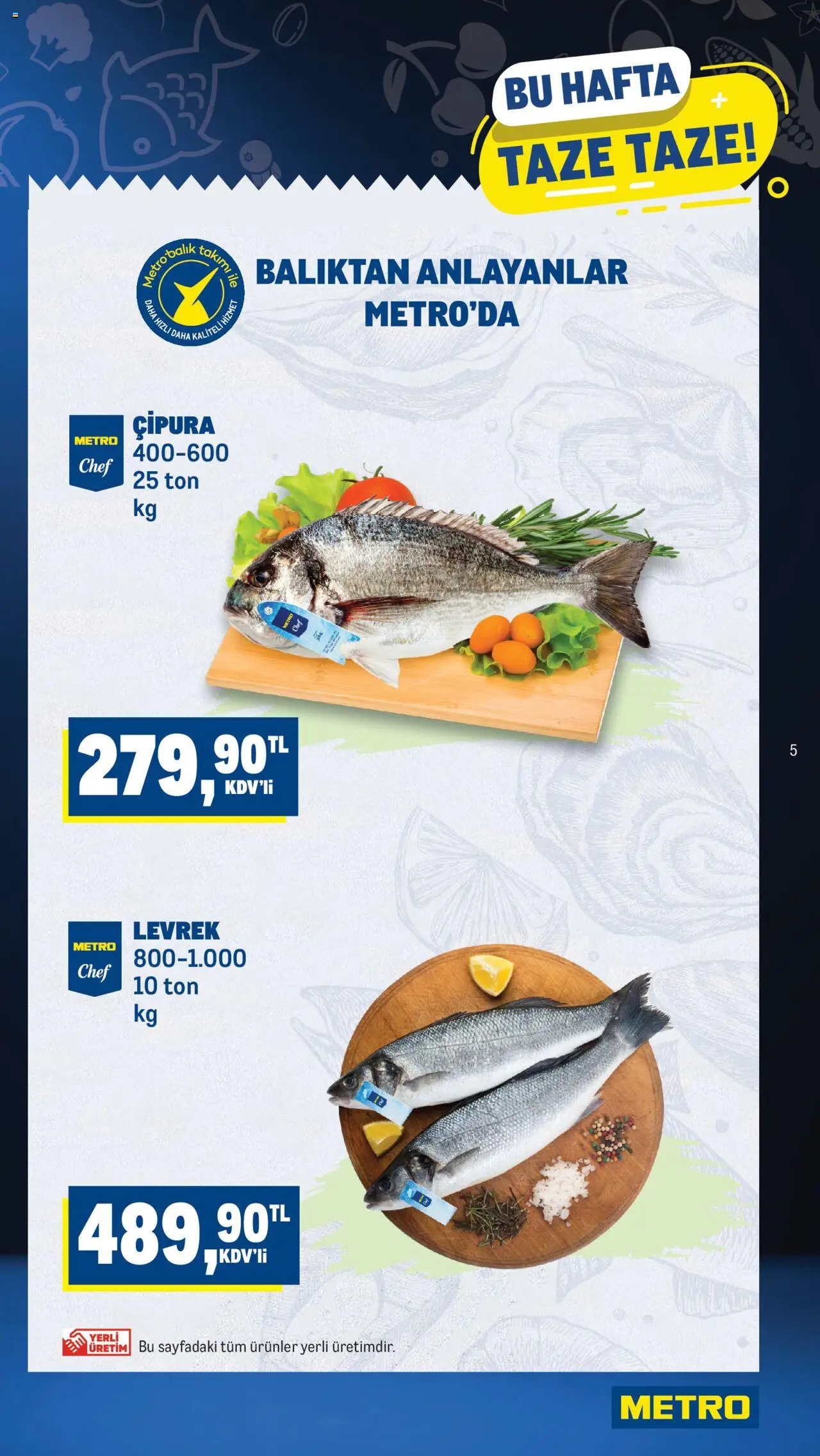 Metro Katalog - 02.10.2025 tarihinden itibaren geçerlidir | Sayfa: 5 | Ürünler: Levrek, Çipura