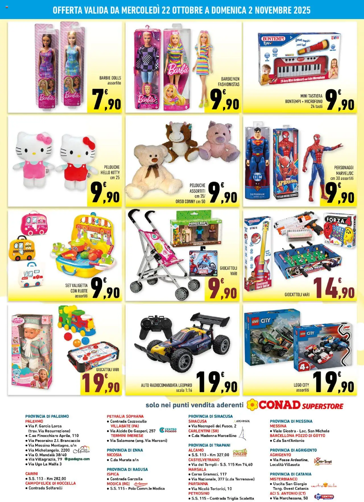 Volantino Conad del 22.10.2025 | Pagina: 2 | Prodotti: Scaletta, Polo, Tastiera, Scala