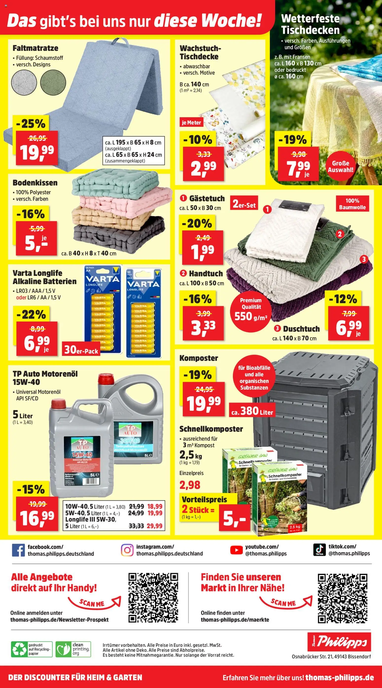 Thomas Philipps Prospekt – gültig ab 30.03.2026 | Seite: 20 | Produkte: Batterien