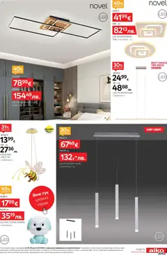 Преглед на Aiko XXXL брошура - От -20% до -40% за Вази и декоративни цветя и Безплатно ушиване на пердета - Офертите са валидни от 02.03.2026 | Страница: 9 | Продукти: Плафониера, Лампа, Настолна лампа, Полилей