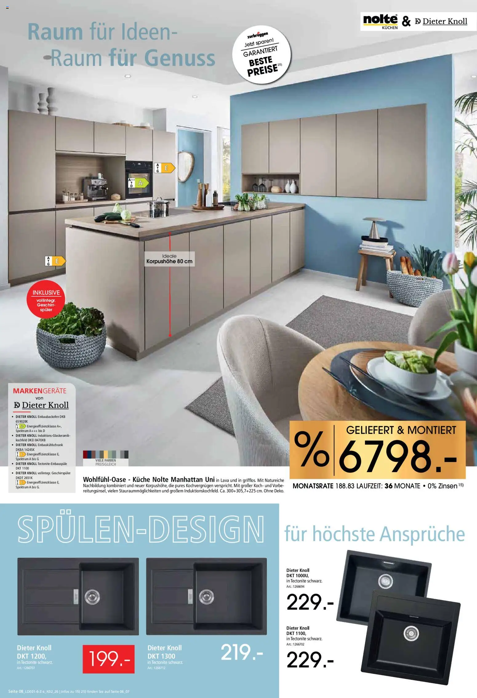 Zurbrüggen Küchen für Ihr Zuhause – gültig ab 17.01.2026 | Seite: 8 | Produkte: Geschirrspüler, Küche, Kochfeld, Kuchen