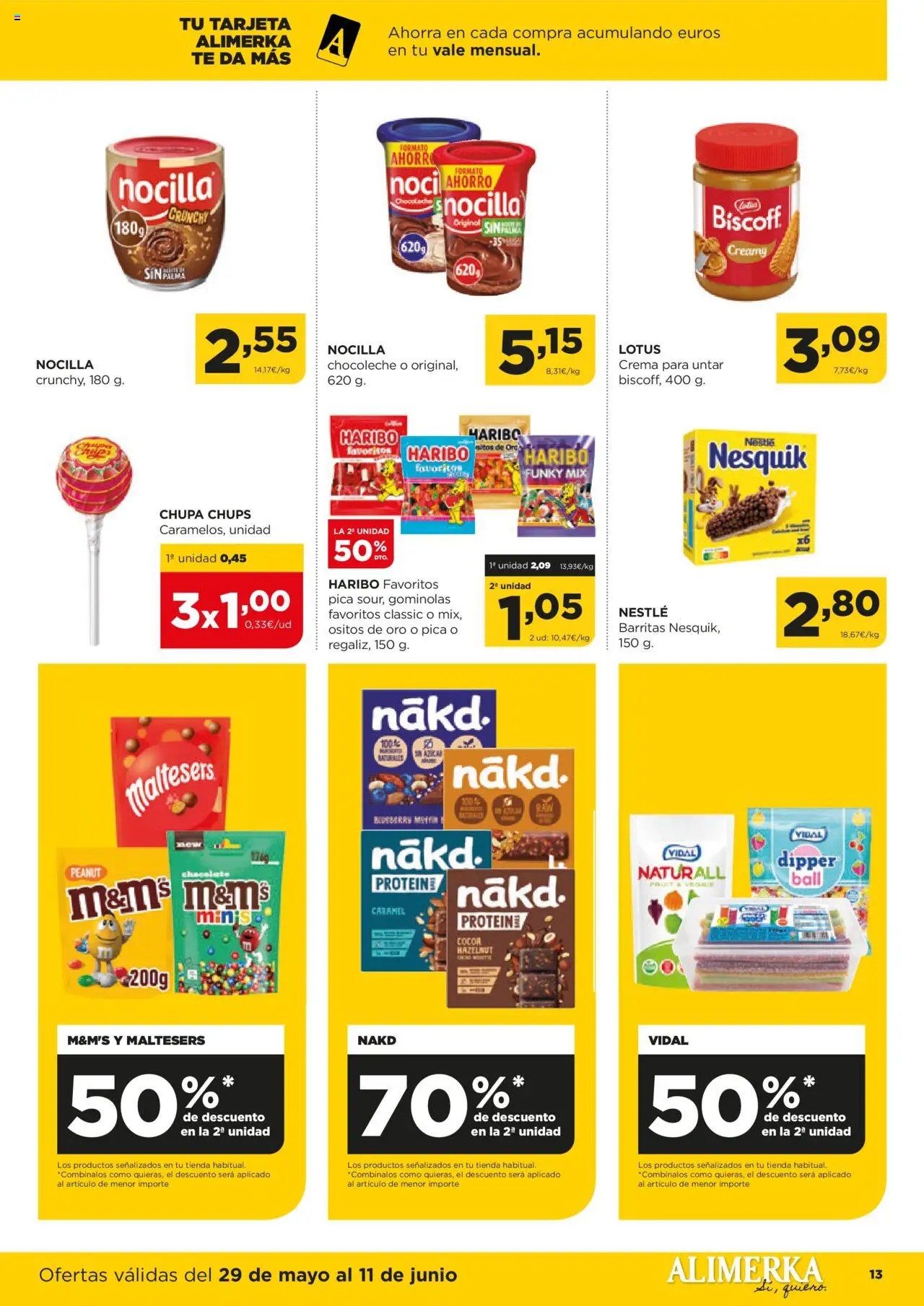 Alimerka folleto Castilla y León │ válido desde el 29.05.2025 | Página: 13 | Productos: Chocolate, Crema, Té