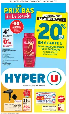 Hyper U - Prévisualisation de Hyper U - La beauté à prix bas valide à partir de 08.04.2026