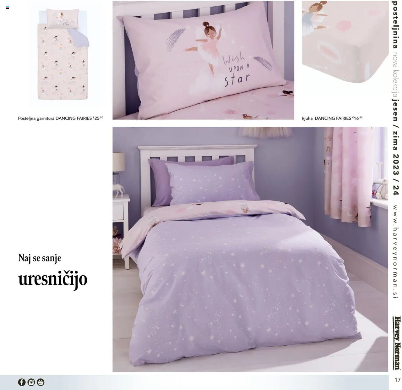 Harvey Norman katalog jesen zima nova otroška posteljnina │ velja od 01.10.2023 | Stran: 17 | Izdelki: Posteljnina, Rjuha