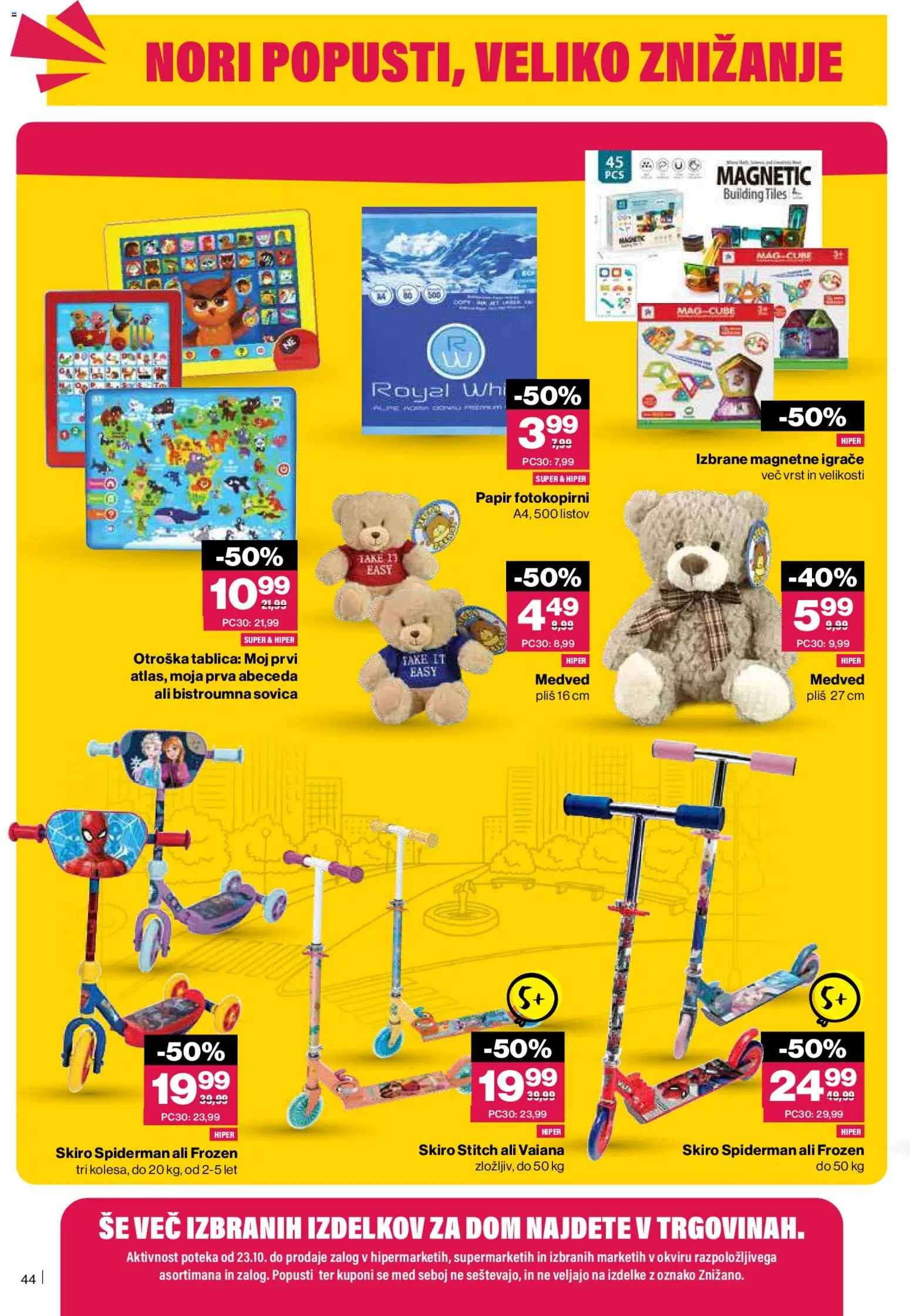 Novi Mercator katalog ponudbe – veljaven od 23.10.2025 | Stran: 44 | Izdelki: Tablica