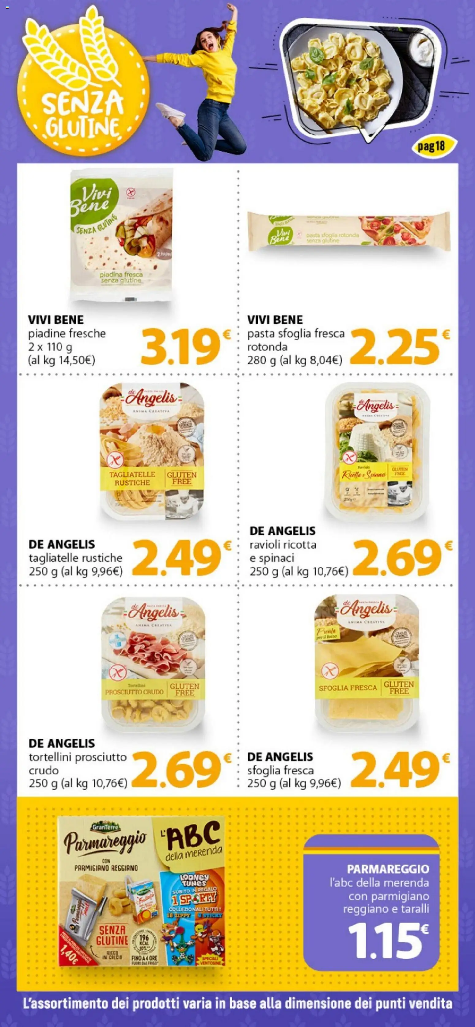 Volantino DOK del 10.03.2026 | Pagina: 18 | Prodotti: Prosciutto, Spinaci, Ravioli, Parmigiano reggiano