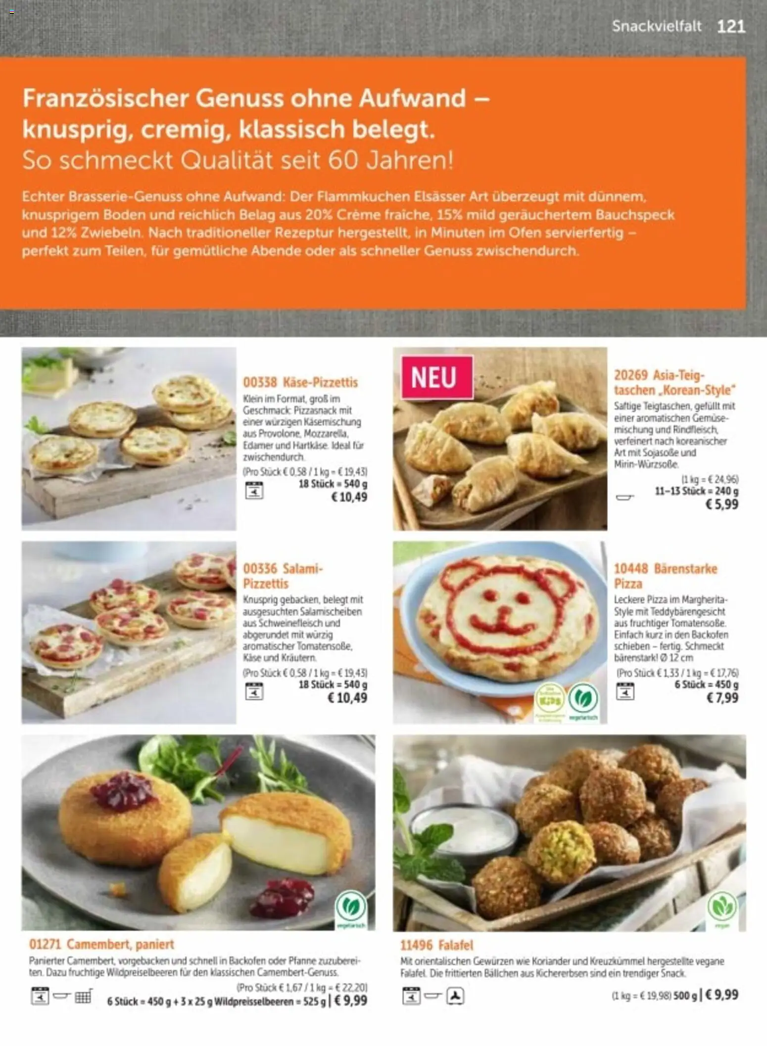 Bofrost Katalog – gültig ab 06.03.2026 | Seite: 121 | Produkte: Creme, Edamer, Backofen, Salami