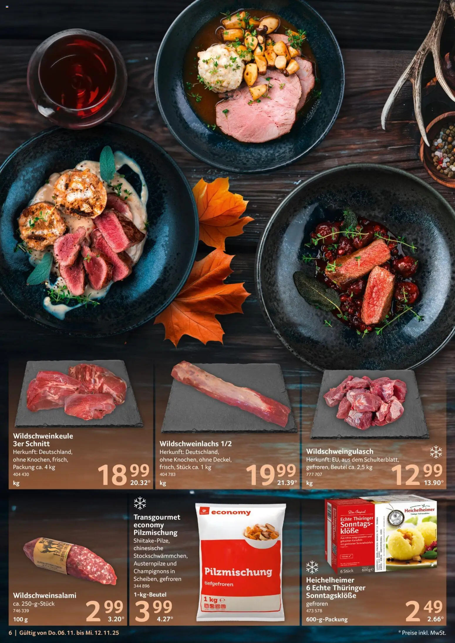 Selgros Prospekt 	 – gültig ab 06.11.2025 | Seite: 6 | Produkte: Champignons, Kartoffeln