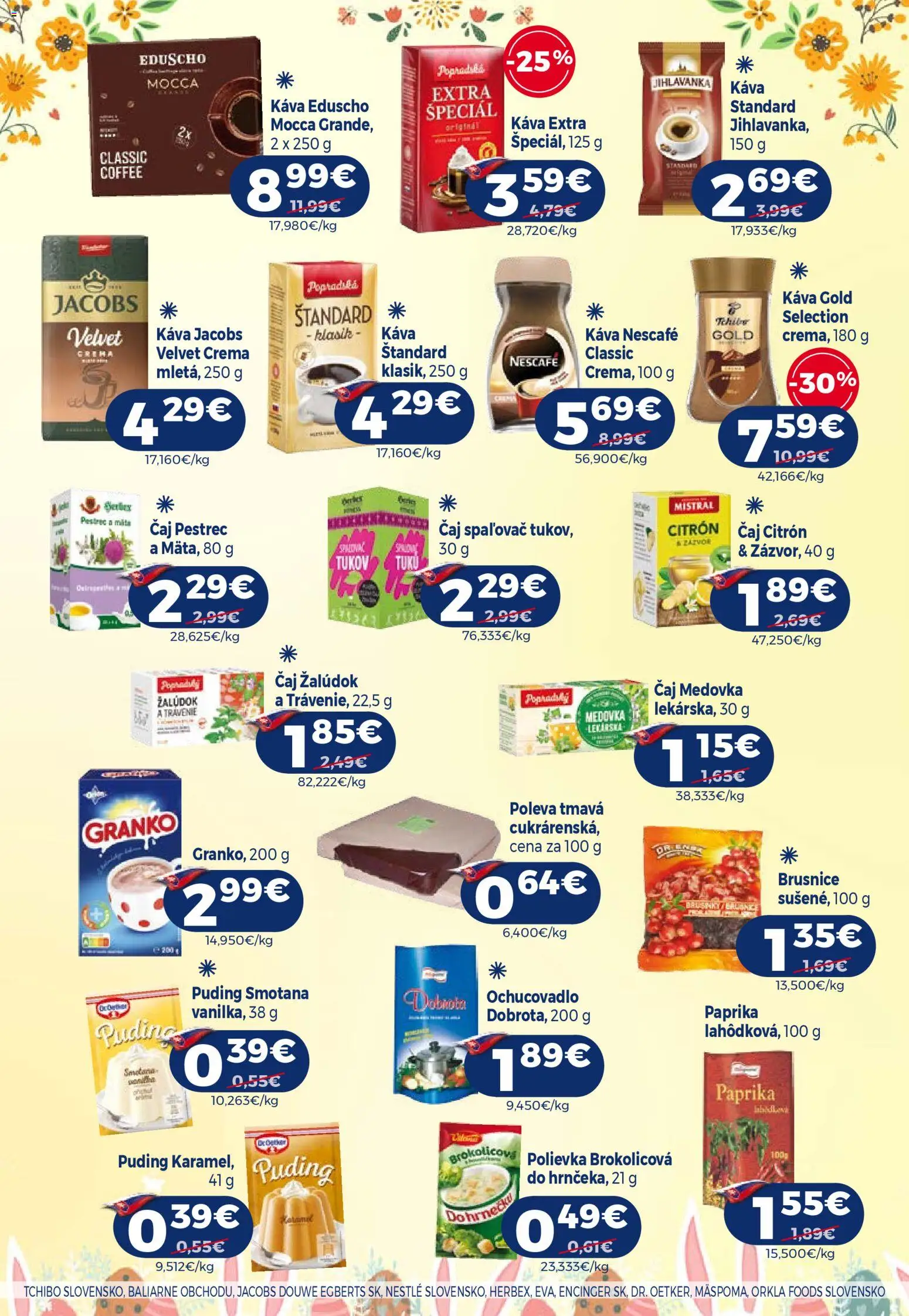 Nové Milk Agro akcie – leták je platný od 01.04.2026 | Strana: 12 | Produkty: Paprika, Káva, Čaj, Smotana