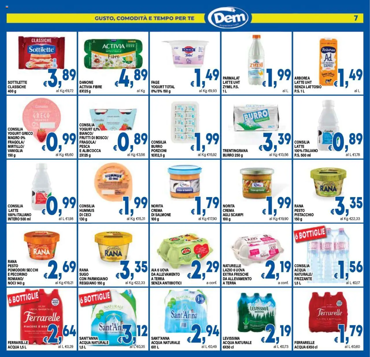 Volantino DEM del 05.08.2025 | Pagina: 7 | Prodotti: Yogurt greco, Yogurt, Uova, Terra