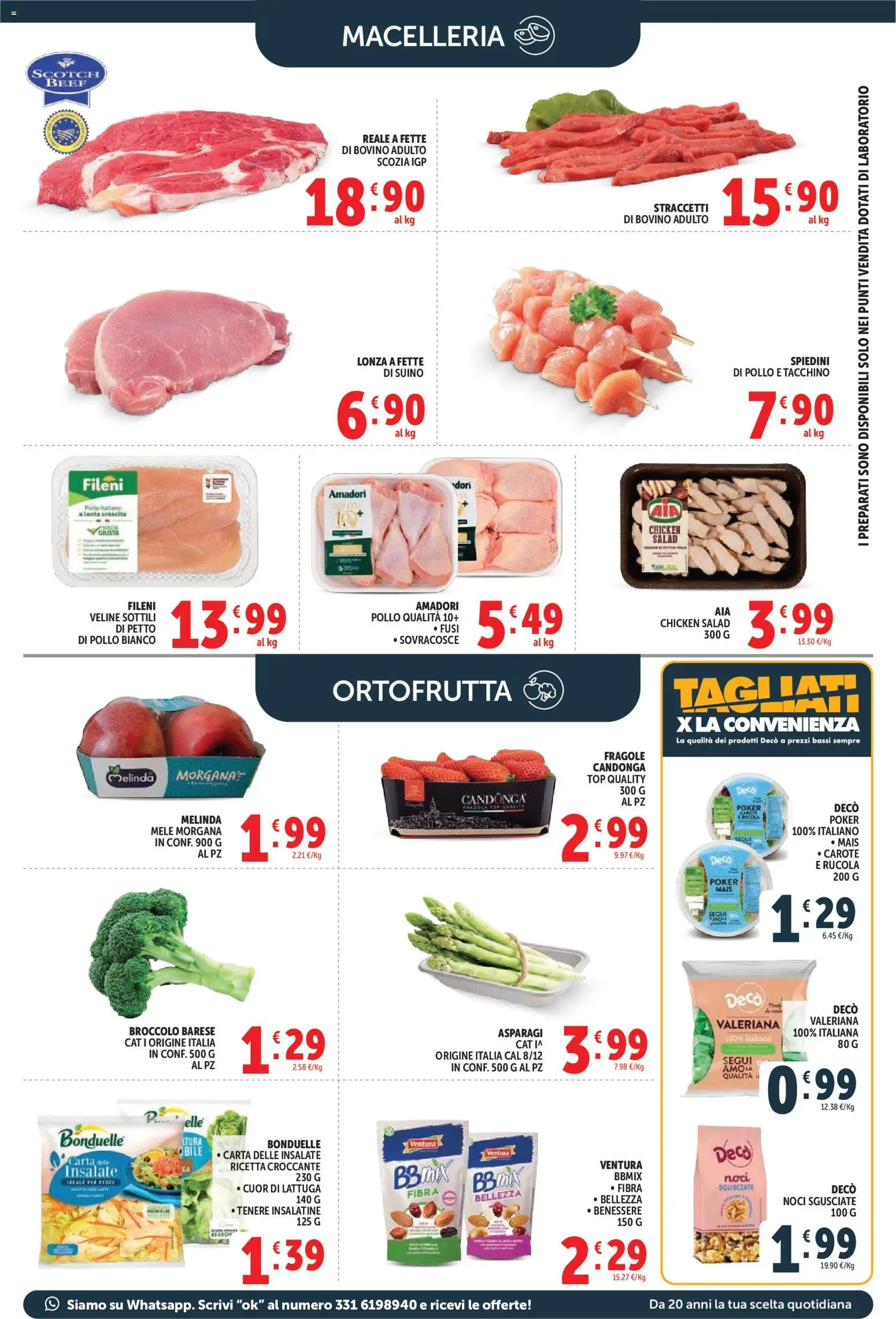 Volantino Decò del 09.04.2026 | Pagina: 5 | Prodotti: Bovino, Mobile, Pollo, Noci