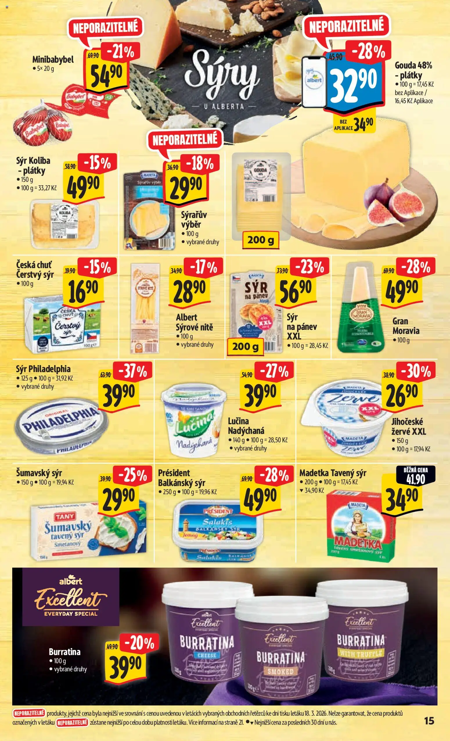 Albert leták - Hypermarket od 25.03.2026 | Strana: 23 | Produkty: Pánev, Žervé, Philadelphia, Čerstvý sýr
