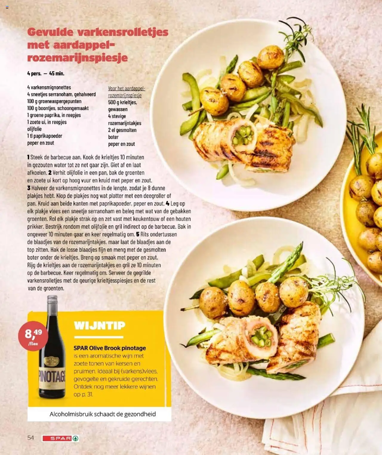 | Pagina: 54 | Producten: Wijn, Krieltjes, Aardappel, Ui
