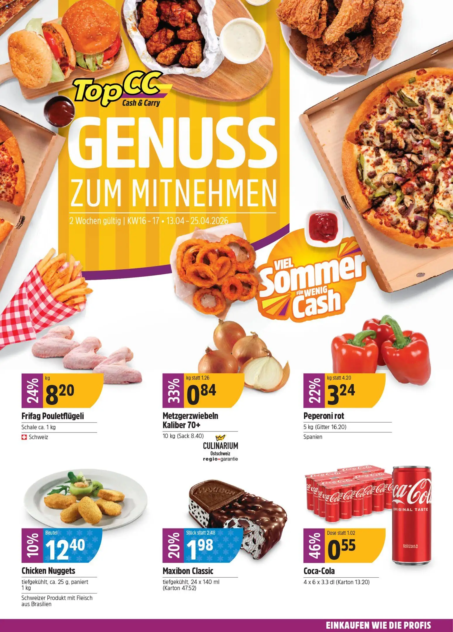 TopCC aktionen Genuss – gültig ab 13.04.2026 | Seite: 1 | Produkte: Gitter