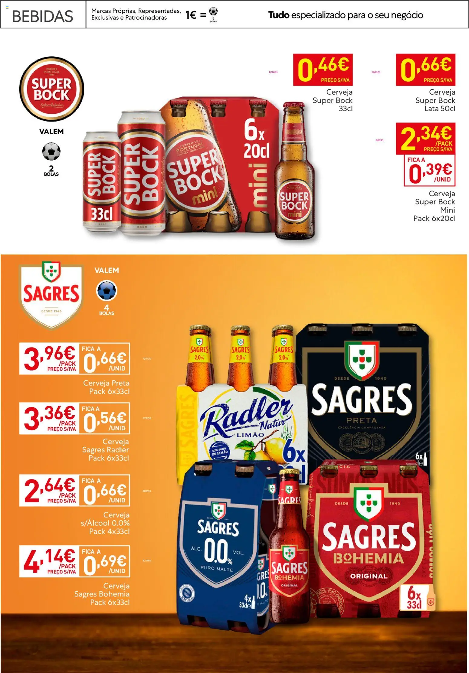 Recheio Horeca │ válido de 03.03.2026 | Página: 25 | Produtos: Super bock, Sumo, Cerveja