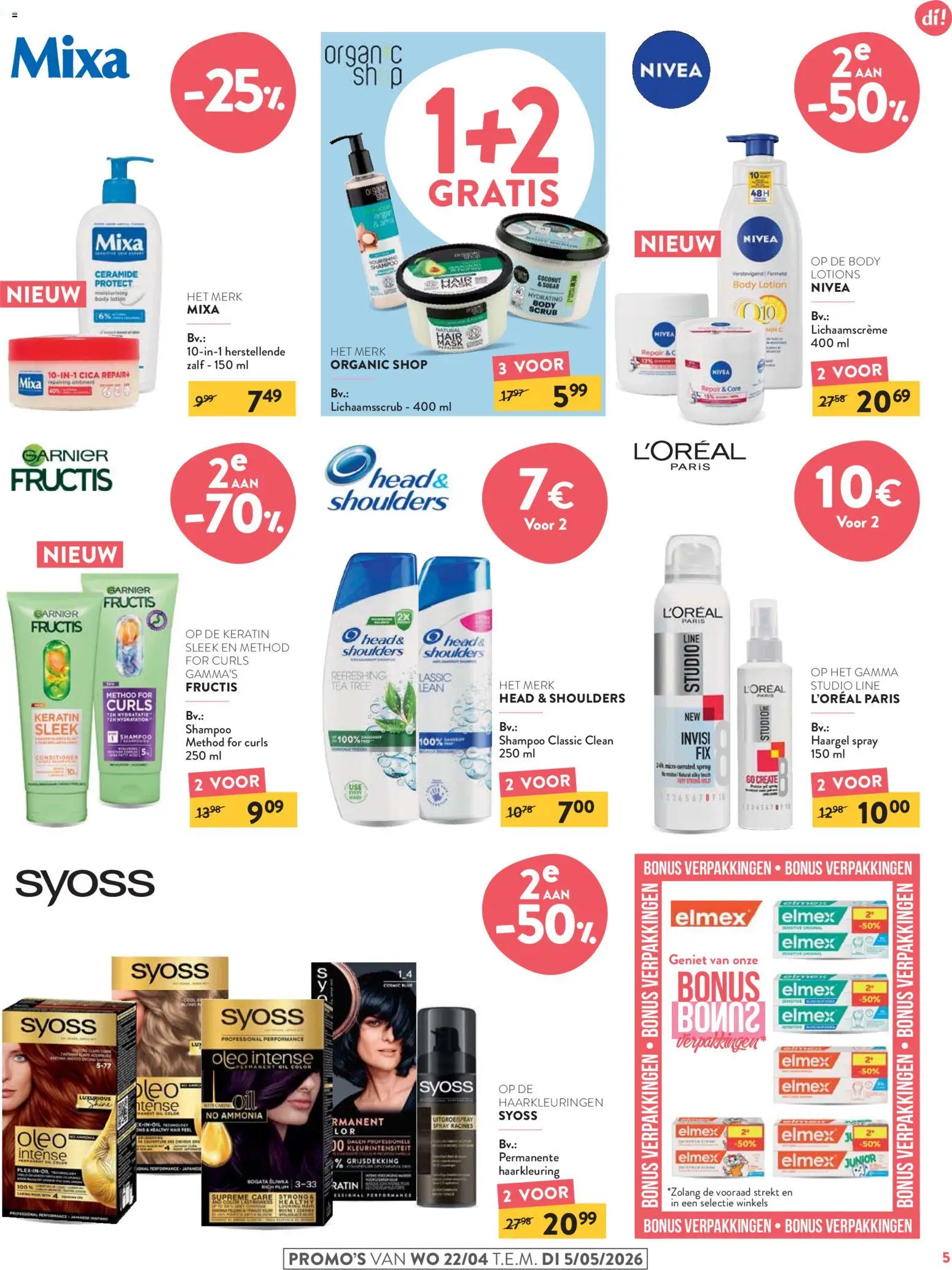 {H1} | Pagina: 5 | Producten: Libacomb, Shampoo, Conditioner, Haargel