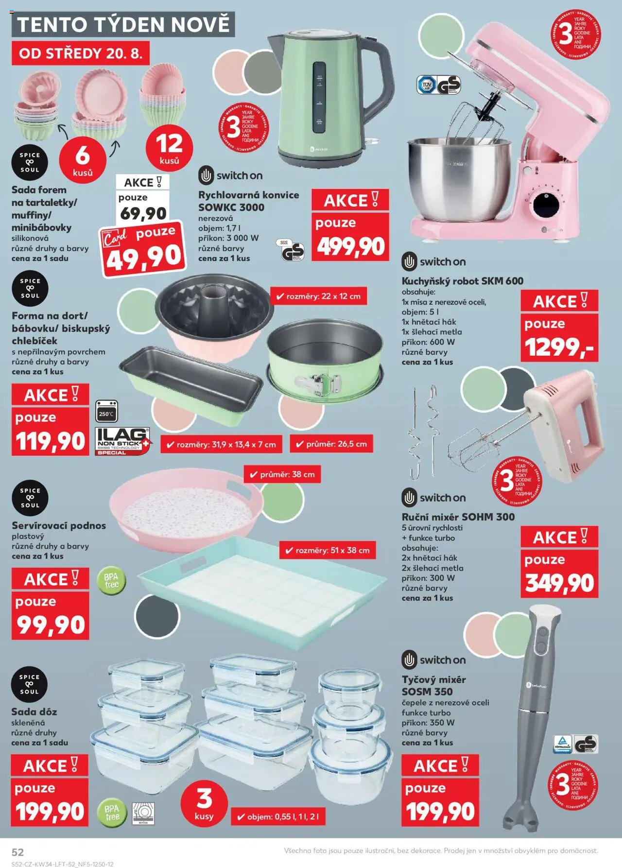 Kaufland leták - Brno od 20.08.2025 | Strana: 52 | Produkty: Podnos, Ruční mixér, Mixér, Barvy