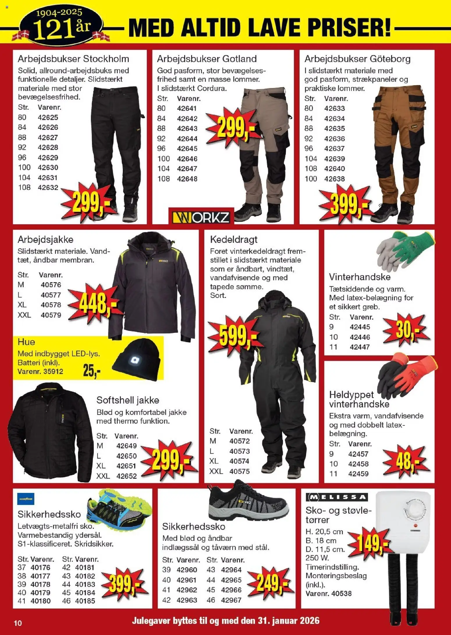 Harald Nyborg tilbudsavis – gyldig fra 11.12.2025 | Side: 12 | Produkter: Jakke, Søm, Sko, Batteri