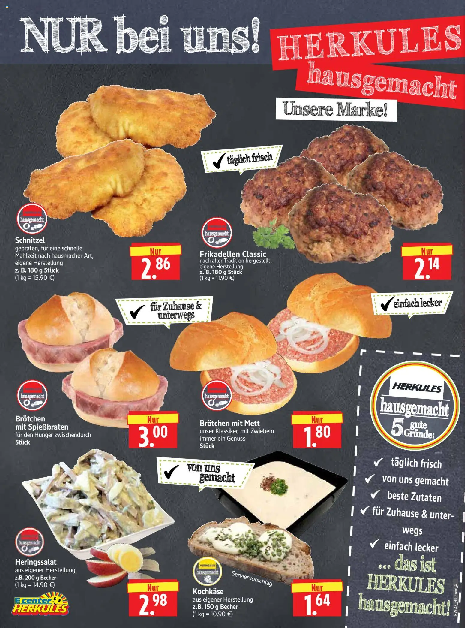 HERKULES Prospekt 	 – gültig ab 03.11.2025 | Seite: 4 | Produkte: Schnitzel, Zwiebeln