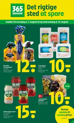 Eksempel på tilbudsavis Coop 365 - Tilbudsavis fra butik Coop 365 gyldig fra 07.08.2025