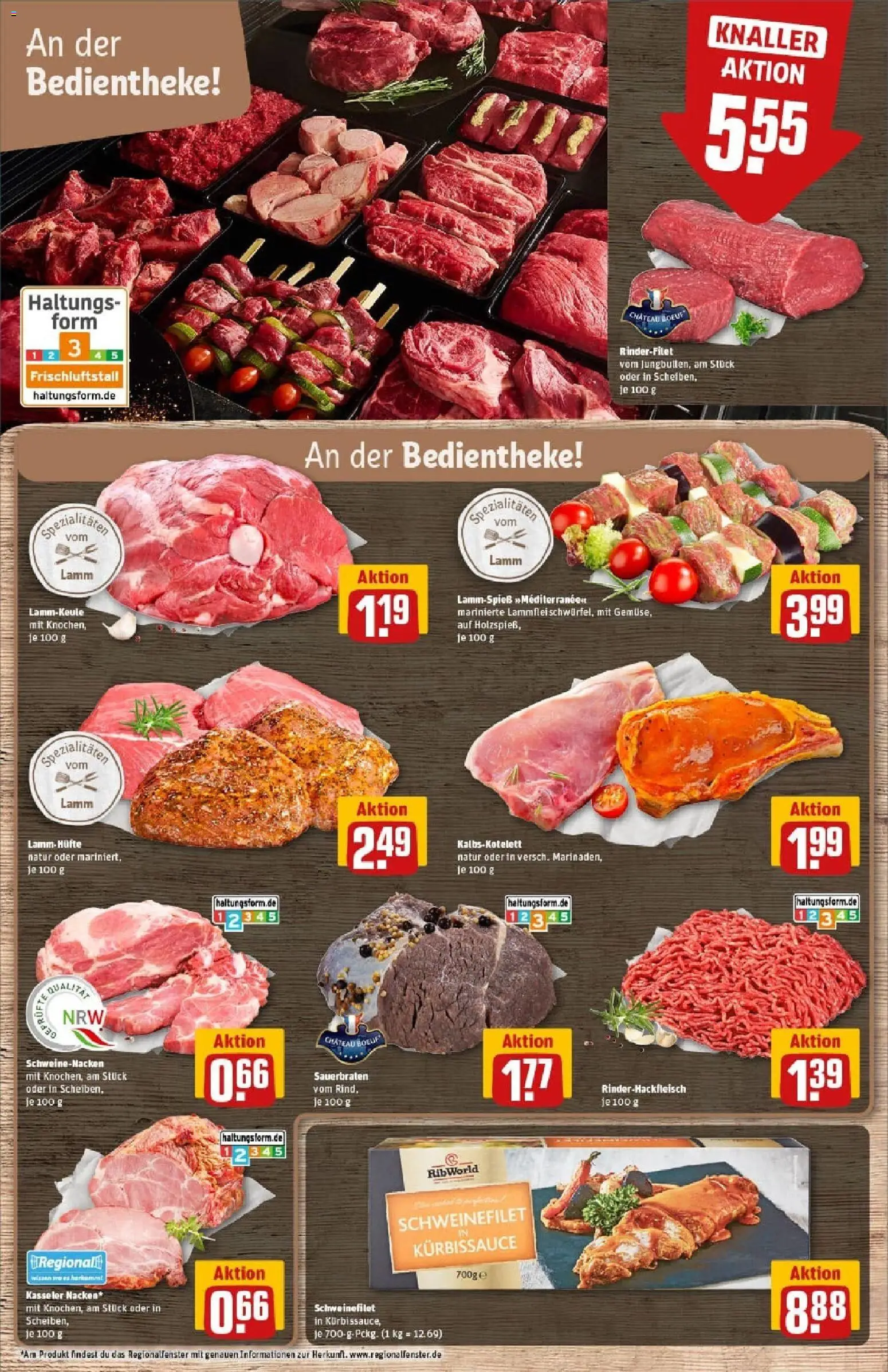 Rewe prospekt Bielefeld	 – gültig ab 26.10.2025 | Seite: 11 | Produkte: Lammkeule, Rinderfilet, Schweinenacken, Schweinefilet