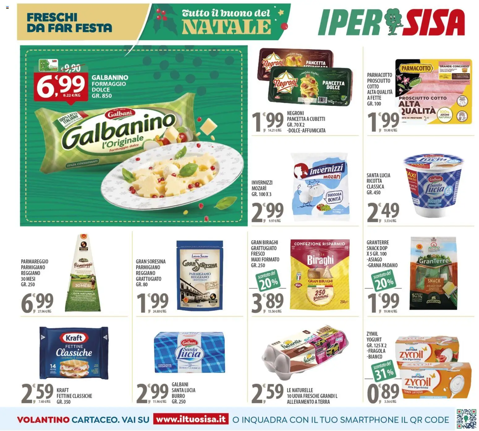 Volantino SISA del 16.12.2025 | Pagina: 11 | Prodotti: Yogurt, Pancetta, Smartphone, Terra