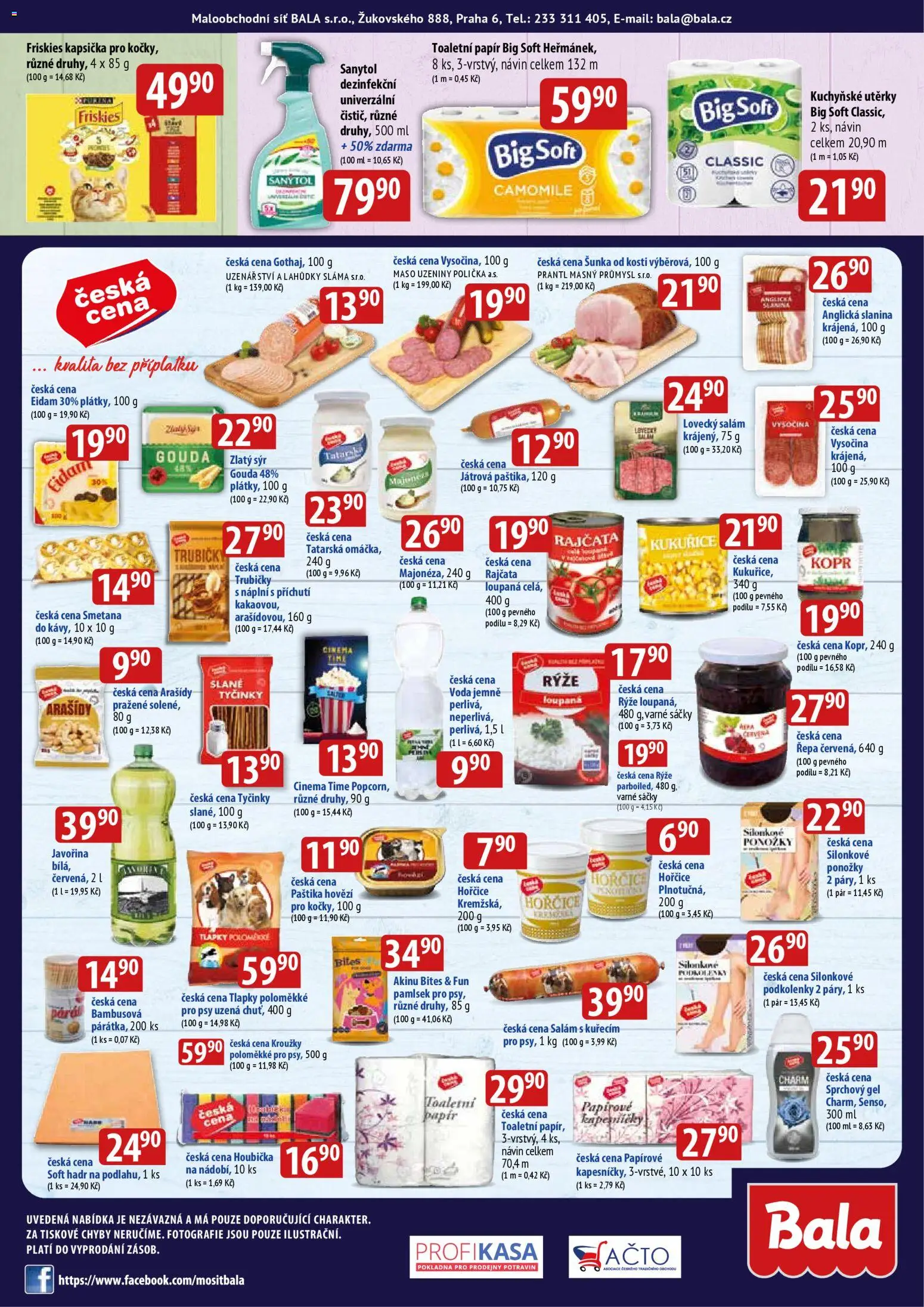 BALA velký leták od 15.04.2026 | Strana: 6 | Produkty: Gouda, Slanina, Paštika, Lovecký salám