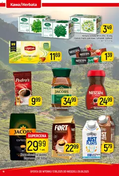 Piotruś Pan Gazetka od 17.06.2025 | Strona: 16 | Produkty: Kawa jacobs, Herbata lipton, Kawa, Melisa