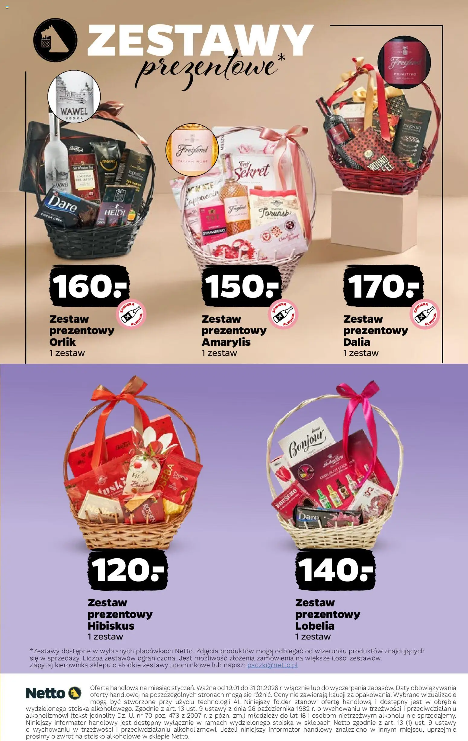 Netto gazetka - Alkohole mocne od 19.01.2026 | Strona: 21 | Produkty: Amarylis, Cappuccino, Alkohol