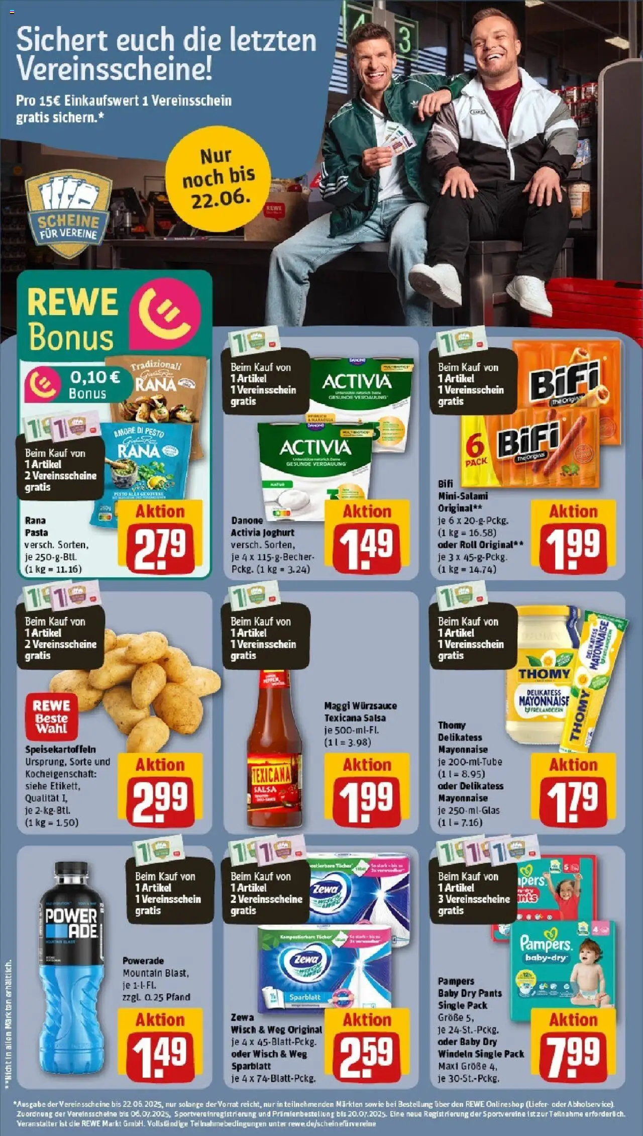 Rewe prospekt Ilvesheim	 - gültig ab dem 15.06.2025 | Seite: 22 | Produkte: Maggi, Zewa, Mayonnaise, Salami