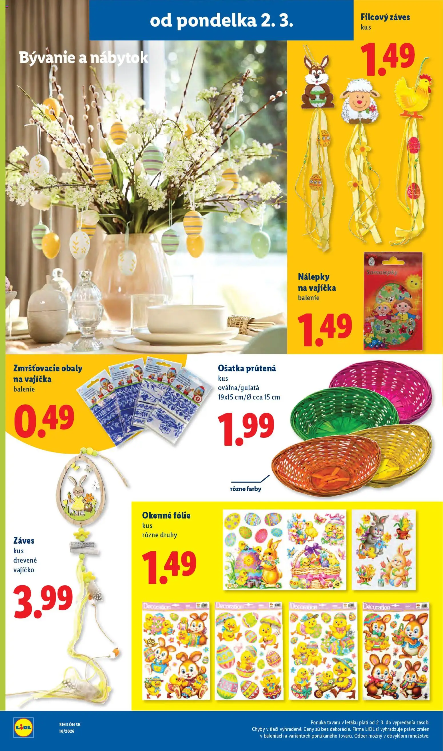 Nové Lidl akcie – leták je platný od 02.03.2026 | Strana: 63 | Produkty: Nábytok