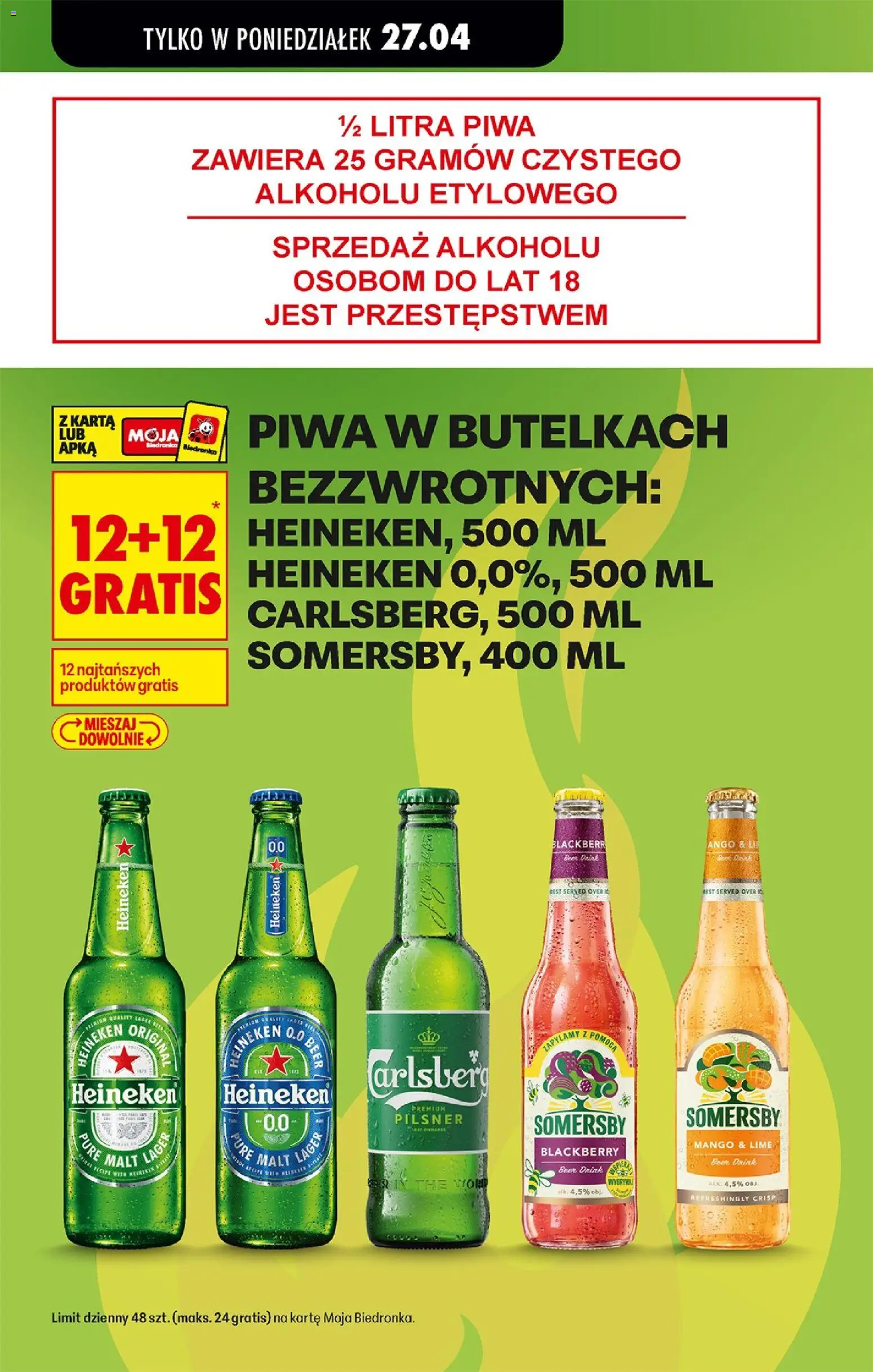 Biedronka Polsko leták od 27.04.2026 | Strana: 5 | Produkty: Heineken, Mango, Pilsner