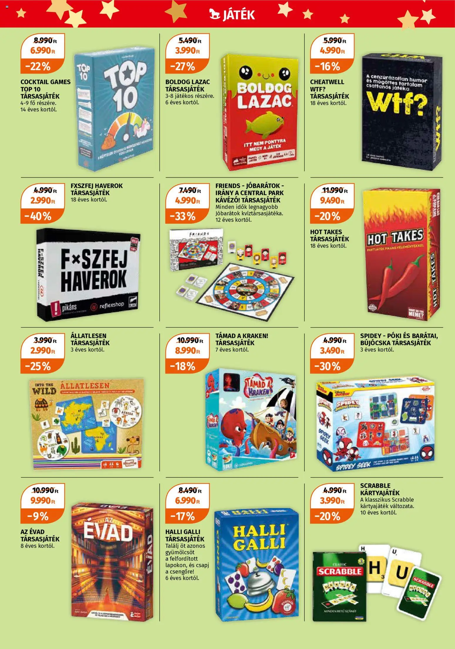 Müller akciós ujság - amely érvényes a következő dátumtól: 15.12.2025 | Oldal: 10 | Termékek: Játék, Lazac, Társasjáték