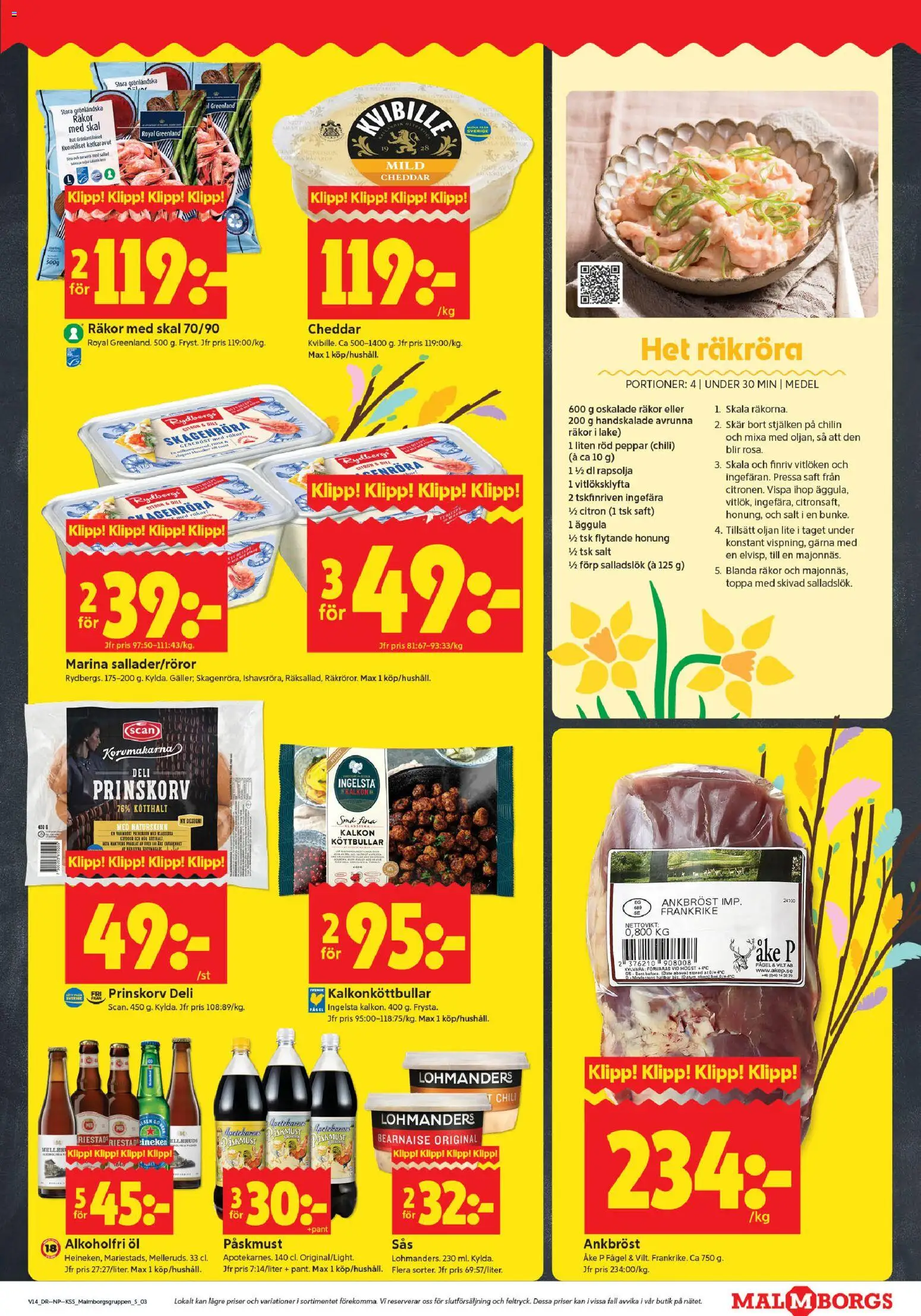 ICA Kvantum reklamblad aktuell från 30.03.2026 | Sida: 3 | Produkter: Prinskorv, Rapsolja, Chili, Öl