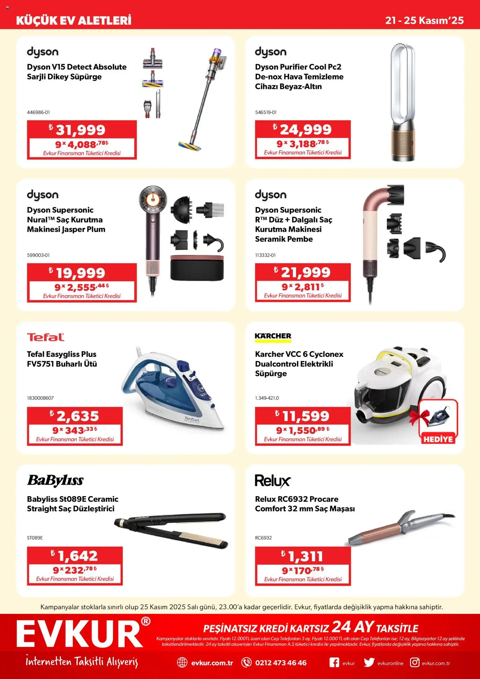 Evkur Black Friday - 21.11.2025 tarihinden itibaren geçerlidir | Sayfa: 5 | Ürünler: Saç maşası, Saç düzleştirici, Kurutma makinesi, Ütü