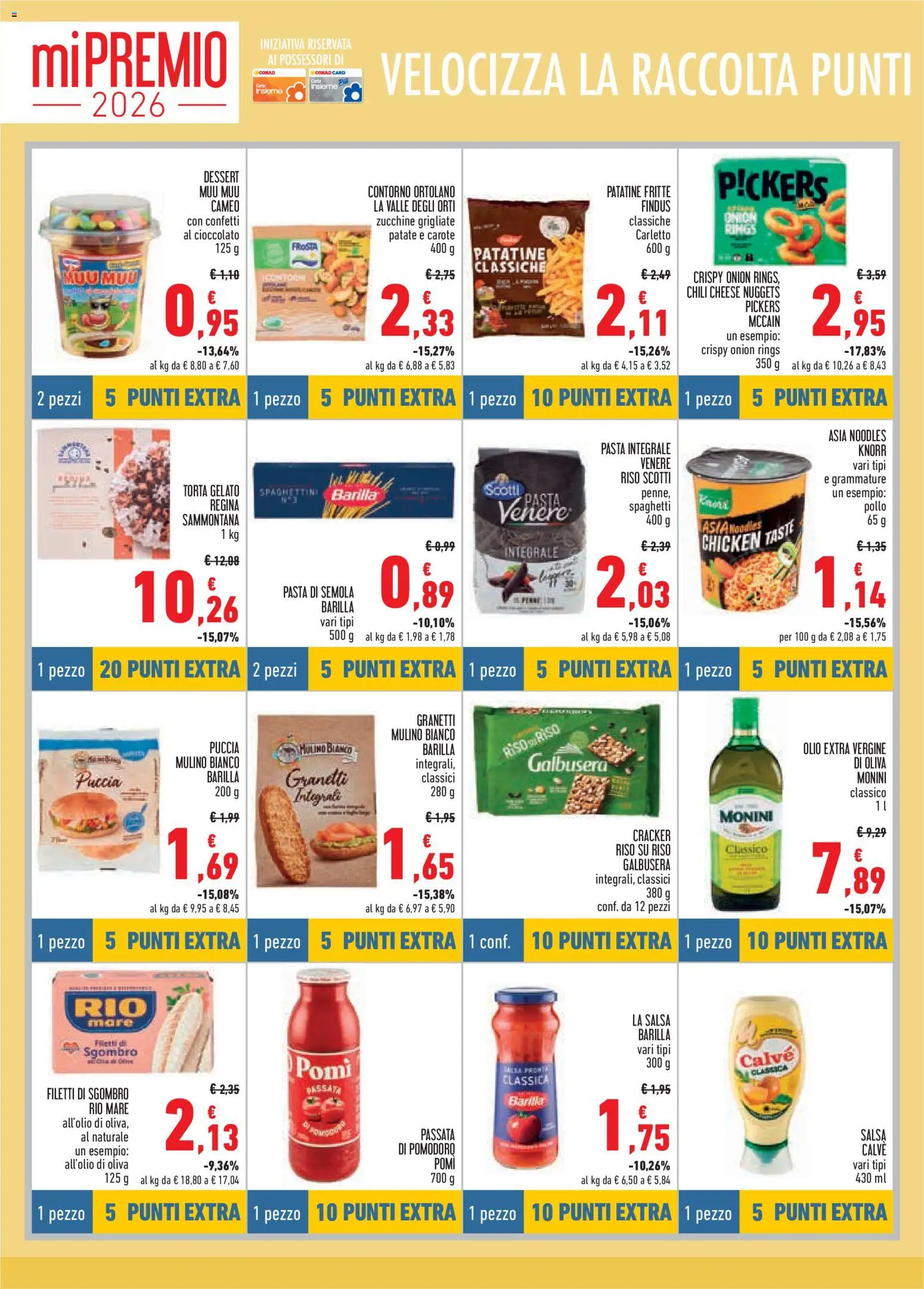 Volantino Conad del 26.02.2026 | Pagina: 6 | Prodotti: Pollo, Salsa, Pasta, Olio extra vergine