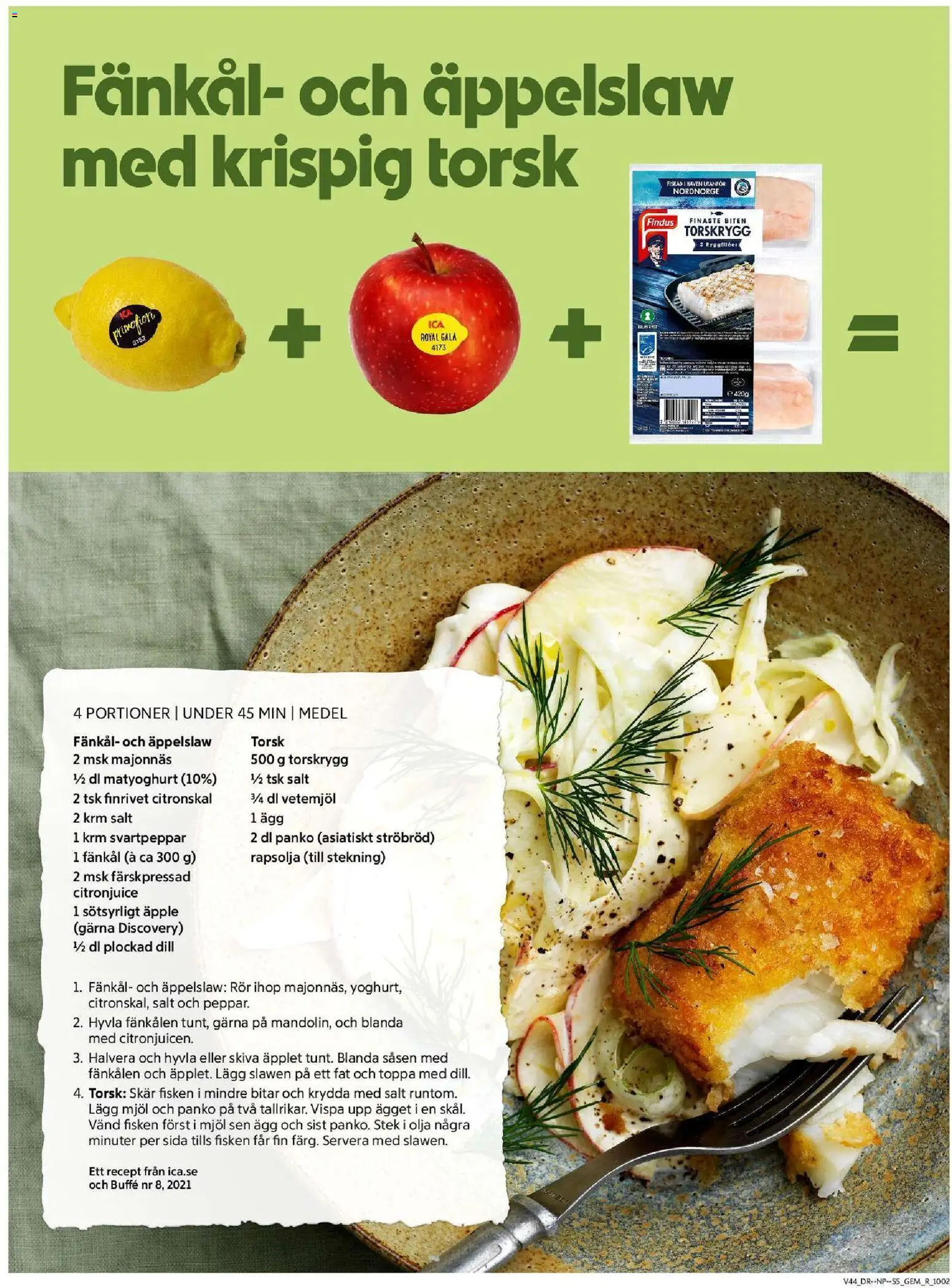 ICA Supermarket reklamblad aktuell från 27.10.2025 | Sida: 7 | Produkter: Majonnäs, Ägg, Äpple, Fisken