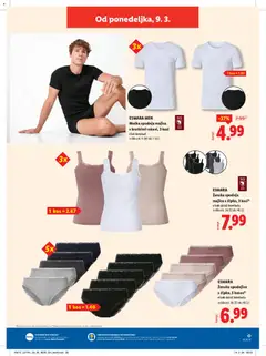 Lidl katalog akcije – veljaven od 05.03.2026 | Stran: 65 | Izdelki: Spodnjice, Kos, Majica