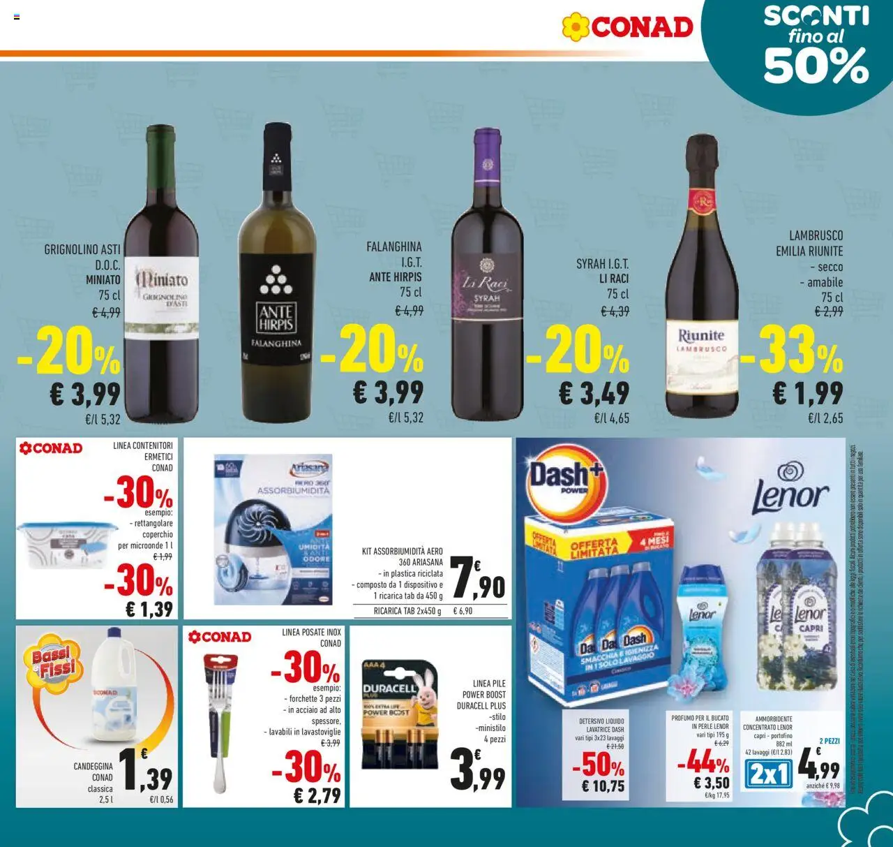 Volantino Conad del 27.08.2025 | Pagina: 19 | Prodotti: Pile, Posate, Microonde, Lavastoviglie