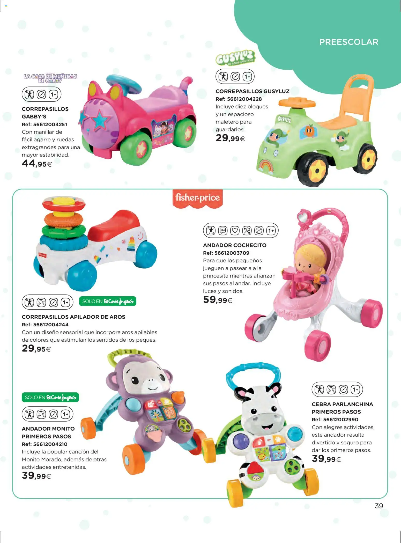 El Corte Inglés ofertas │ válido desde el 27.10.2025 | Página: 39 | Productos: Casa de muñecas