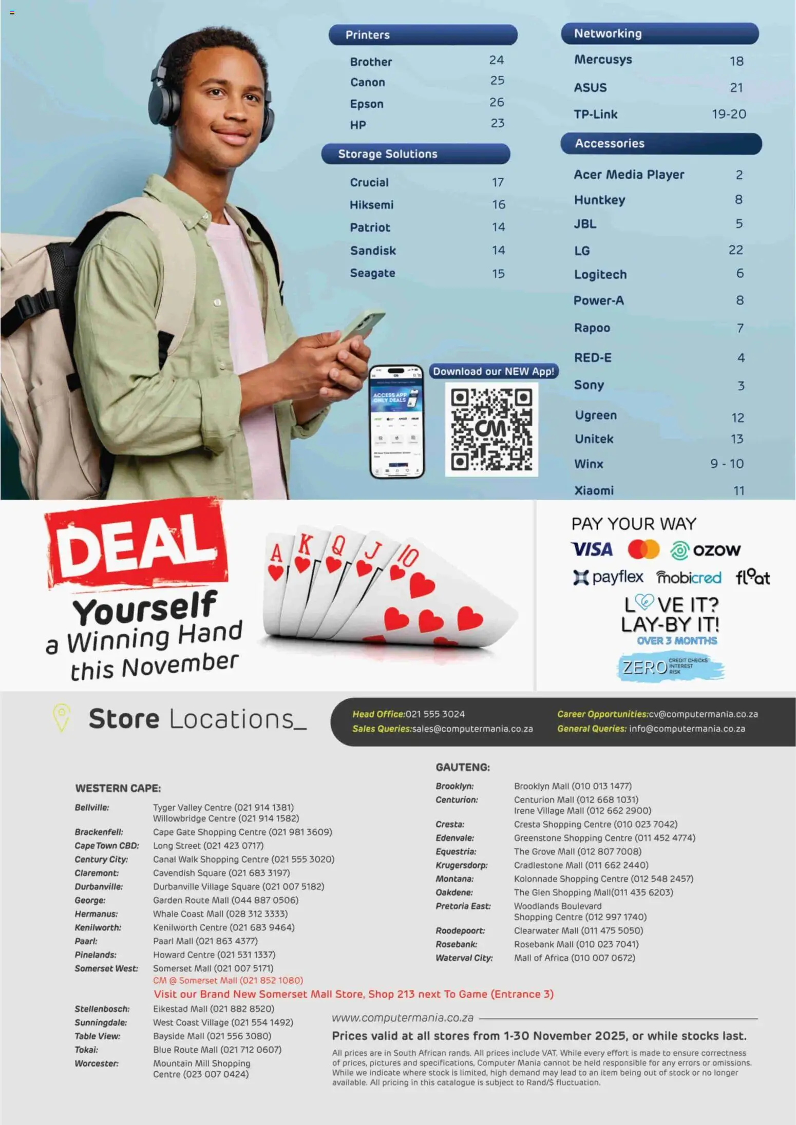 New Computer Mania catalogue – valid from 01.11.2025 | Page: 2 | Products: Computer, Player, Table, Gate