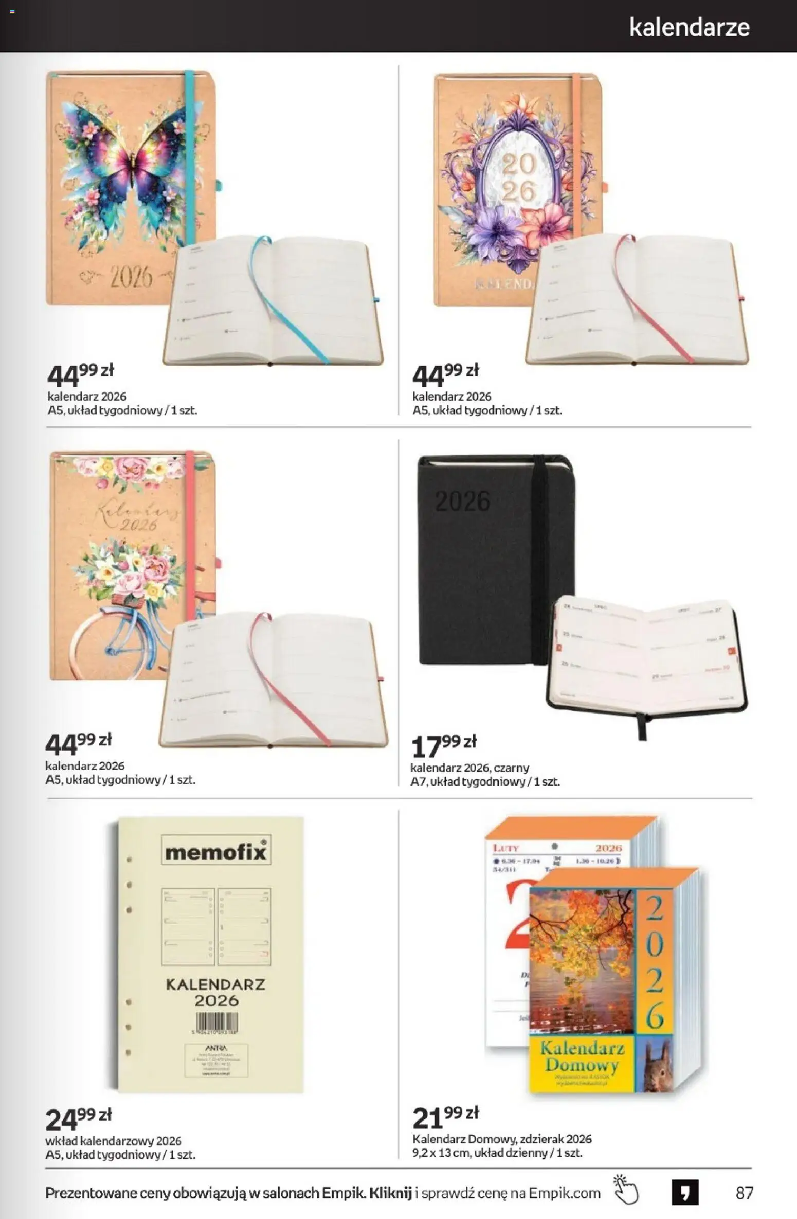 Empik promocje - Tom kultury Zabawki od 11.02.2026 | Strona: 29 | Produkty: Kalendarz