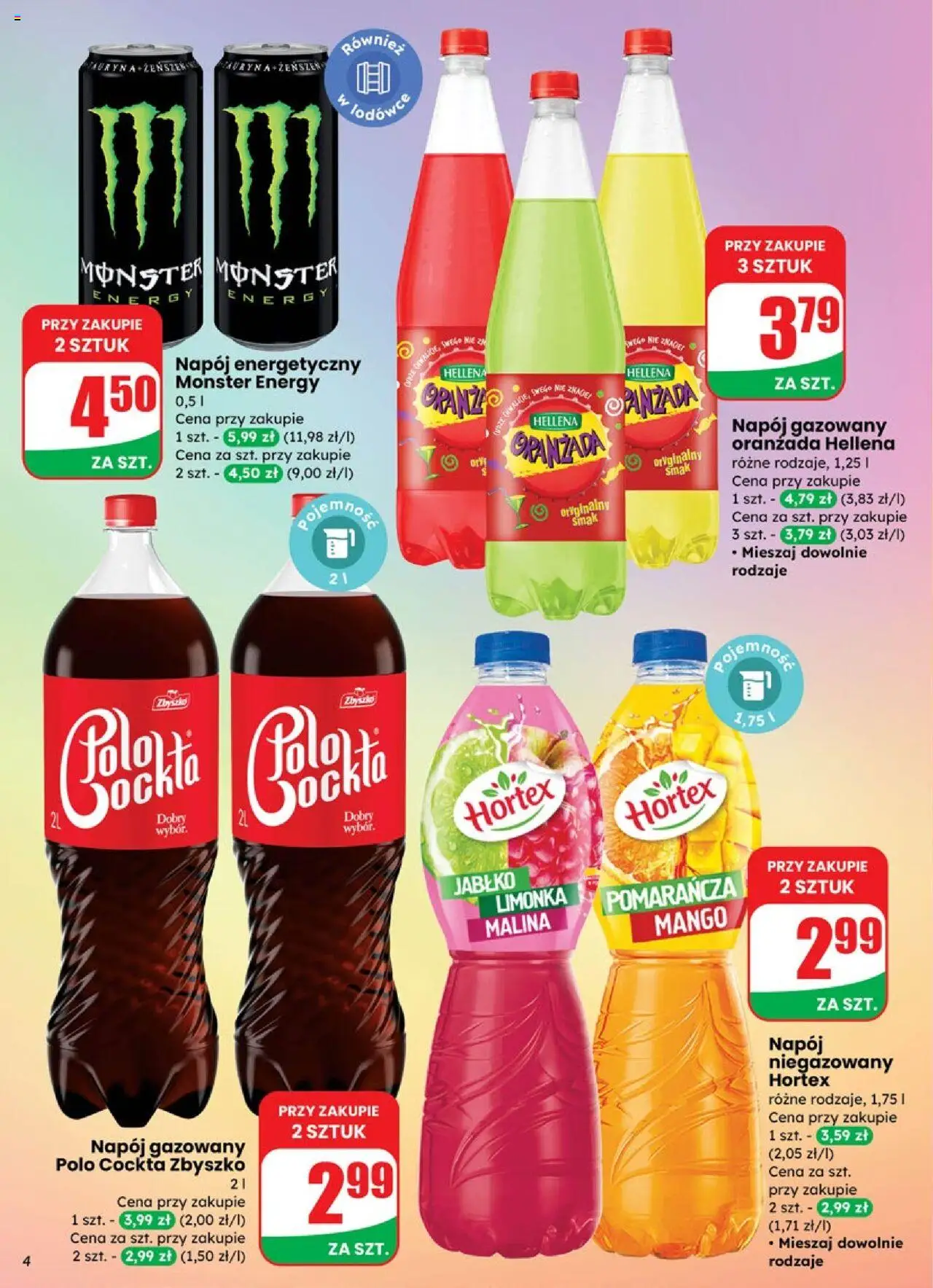 Dino Gazetka od 10.09.2025 | Strona: 4 | Produkty: Mango, Limonka, Malina, Oranżada hellena