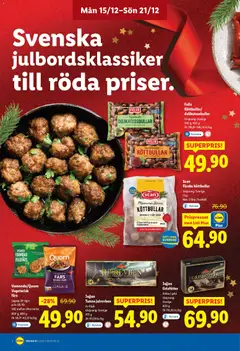 Lidl - erbjudanden - Förhandsvisning av reklamblad från butik Lidl aktuell från 15.12.2025 | Sida: 8 | Produkter: Köttbullar, Fläsk