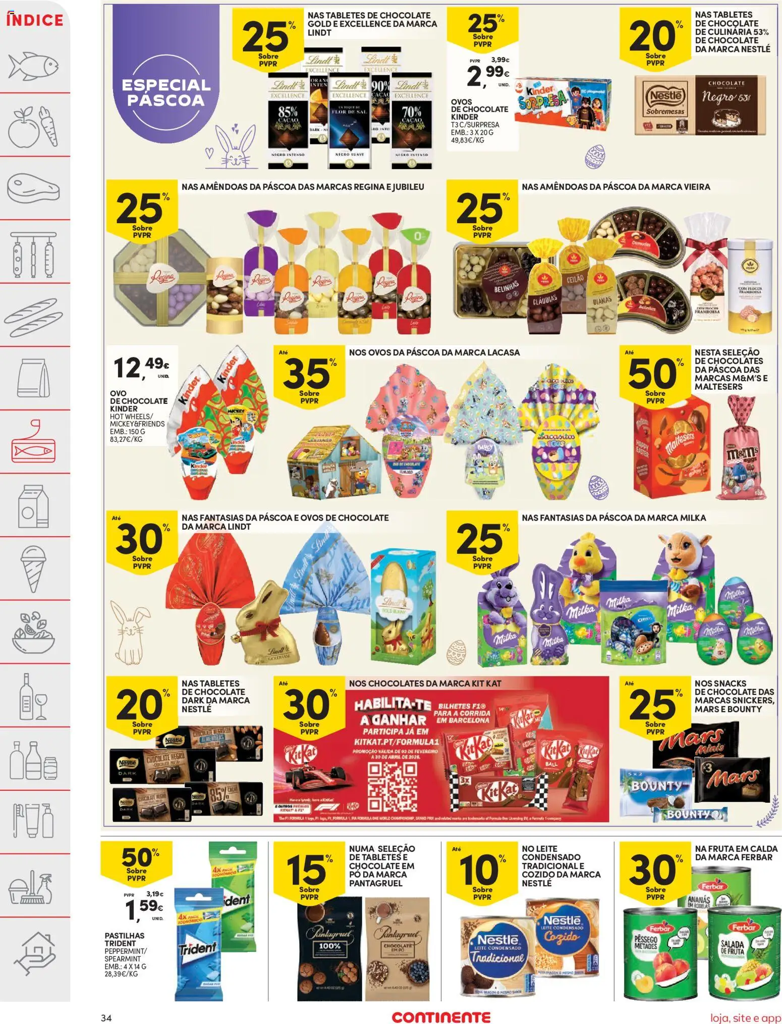 Continente folheto │ válido de 03.03.2026 | Página: 34 | Produtos: Pó, Chocolates, Ovos, Salada