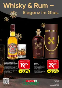SPAR Gourmet Whisky & Rum Burgenland ab 08.11.2025 gültig