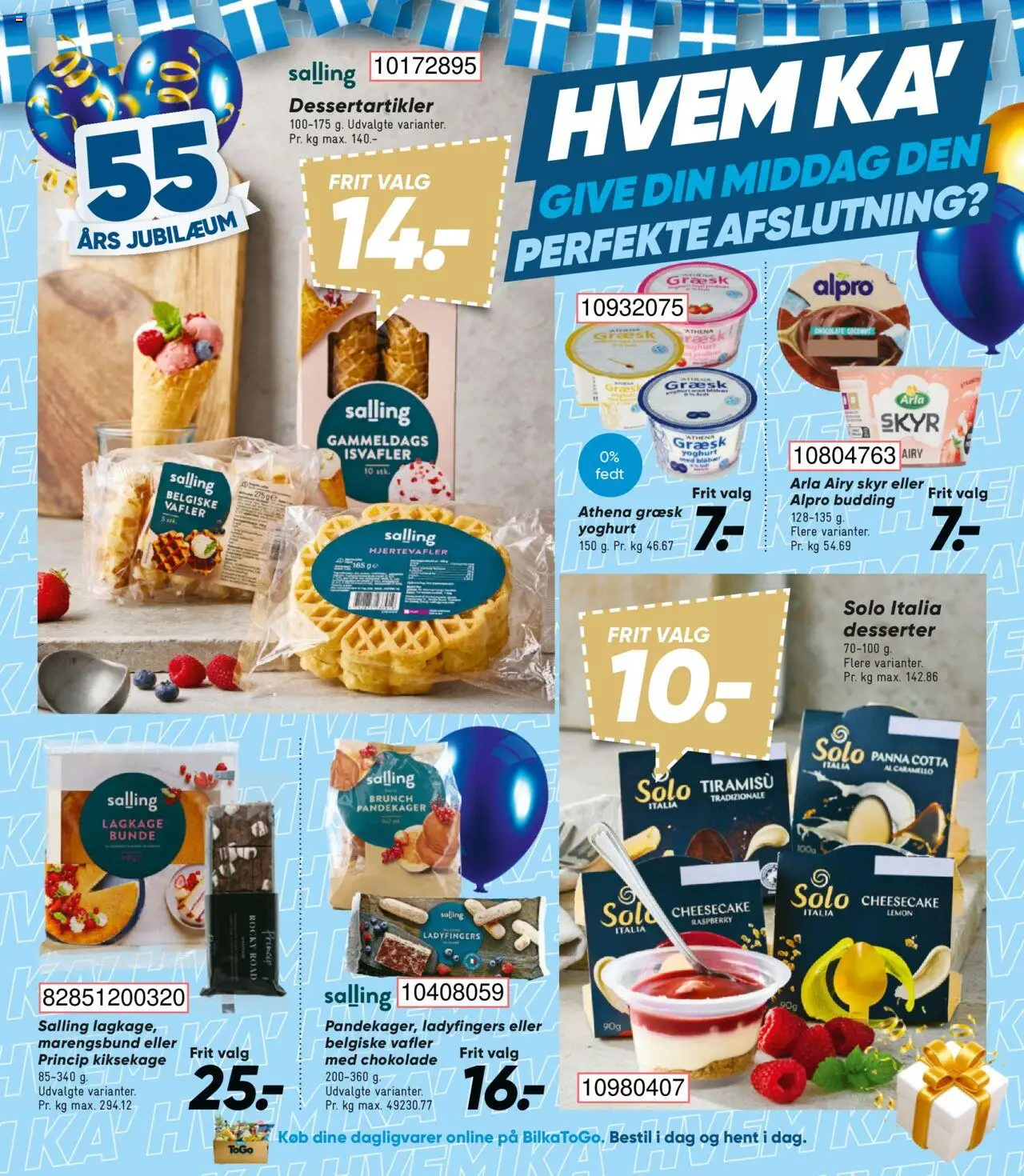 Bilka tilbudsavis – gyldig fra 03.10.2025 | Side: 41 | Produkter: Blåbær, Chokolade, Skyr, Isvafler