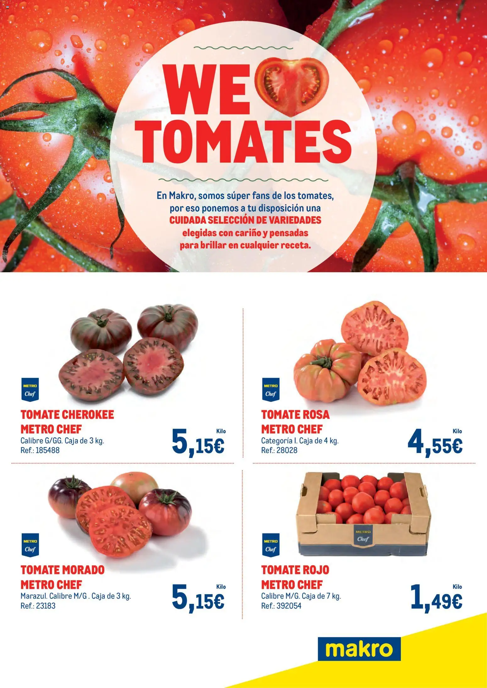 Makro - Especial Tomates Sur │ válido desde el 27.10.2025 | Página: 1 | Productos: Tomates, Caja