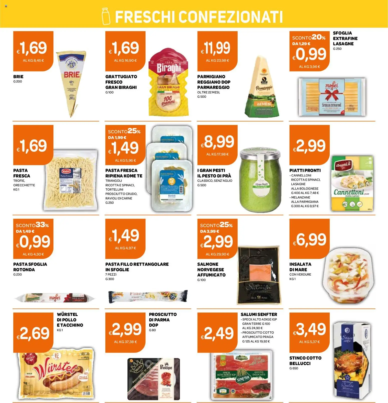 Volantino Ekom del 24.03.2026 | Pagina: 9 | Prodotti: Prosciutto Cotto, Verdure, Tacchino, Orecchiette