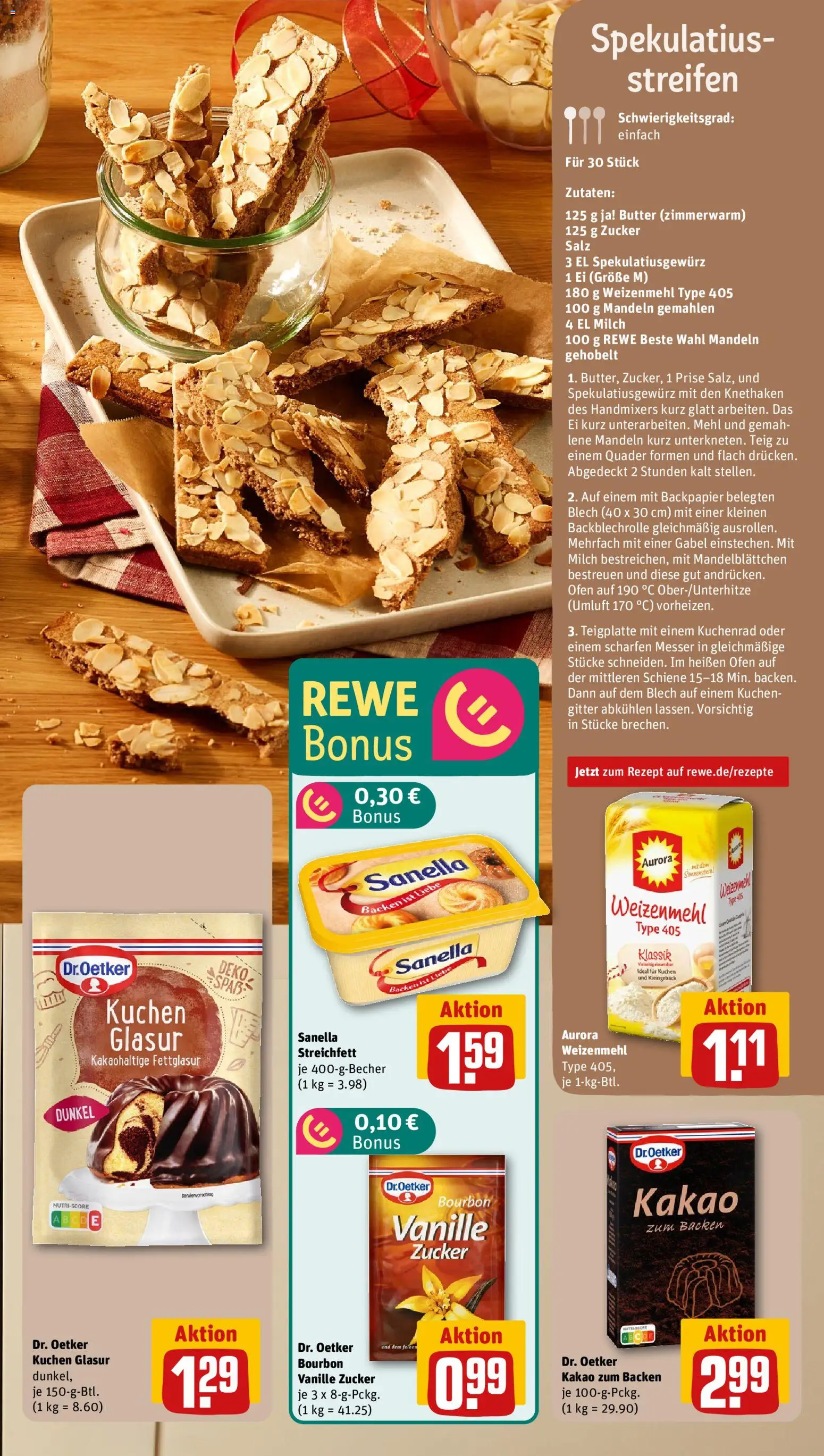 Rewe Prospekt 	 – gültig ab 17.11.2025 | Seite: 5 | Produkte: Butter, Weizenmehl, Mandeln, Zucker